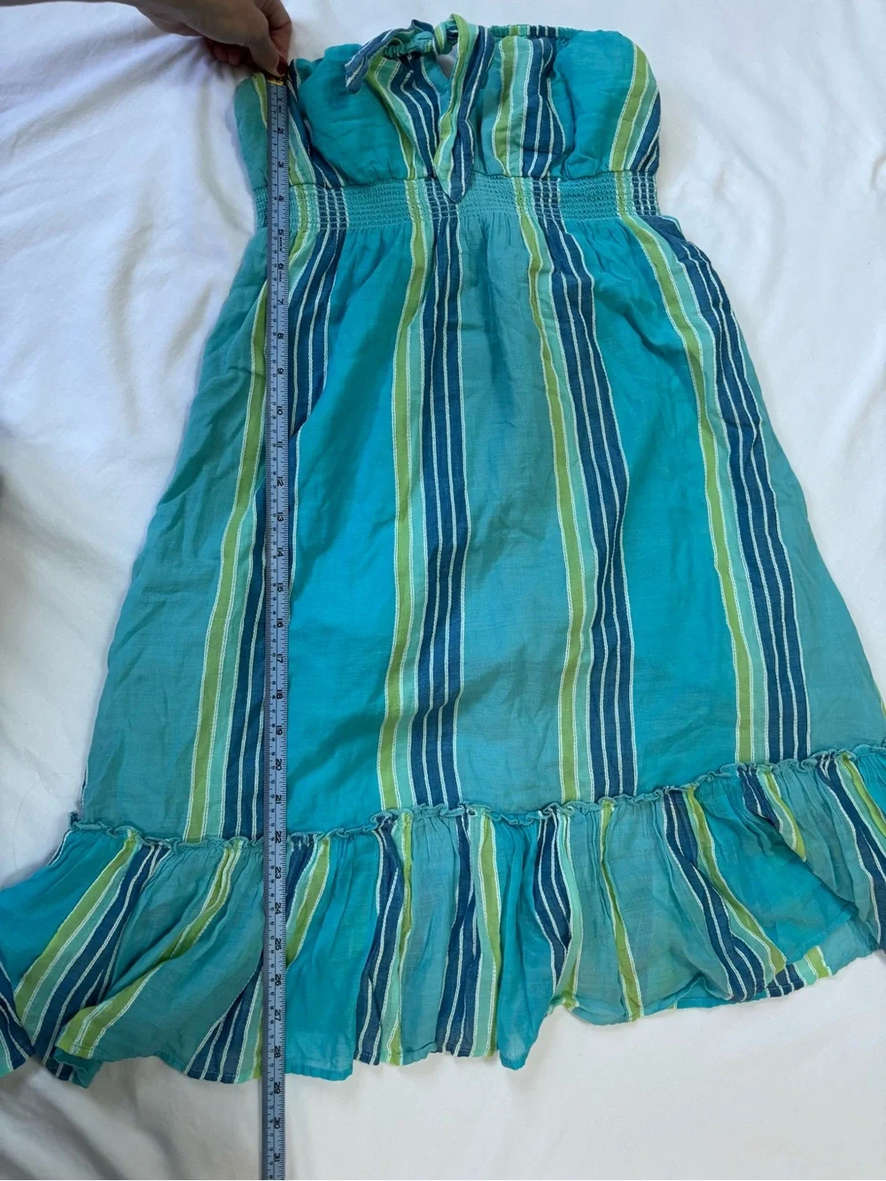 2000s Old Navy Turquoise Striped Dress